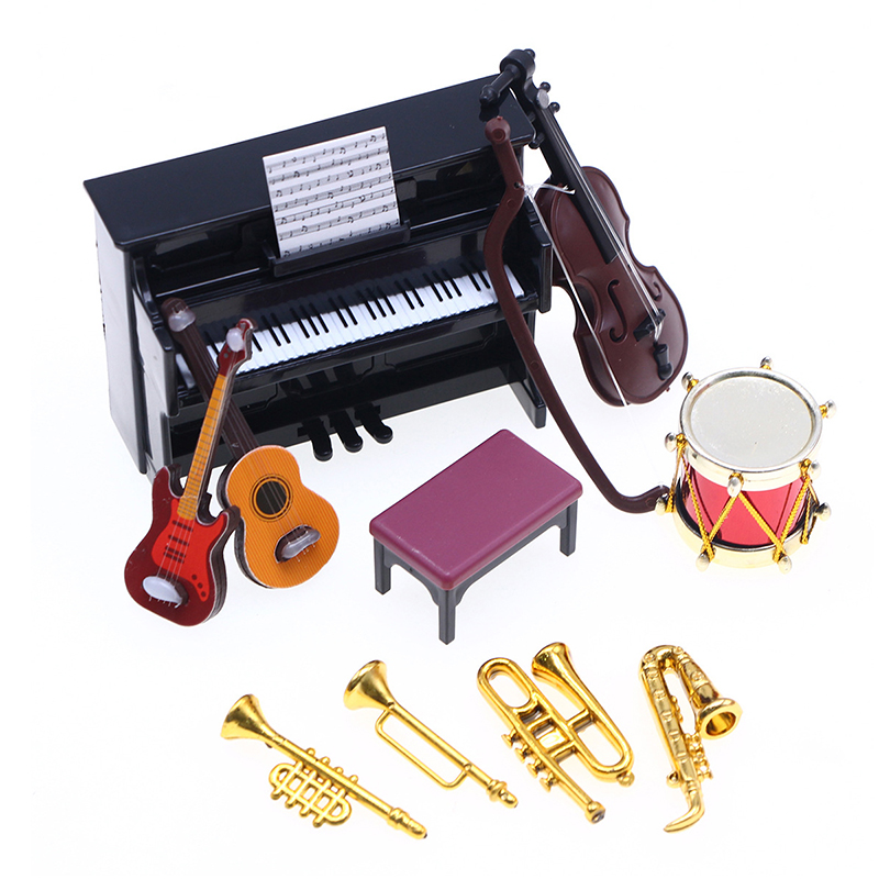 Musical Instrument Manufacturers - 1:12 Dollhouse Miniatuur Klassiek Muziekinstrument Piano