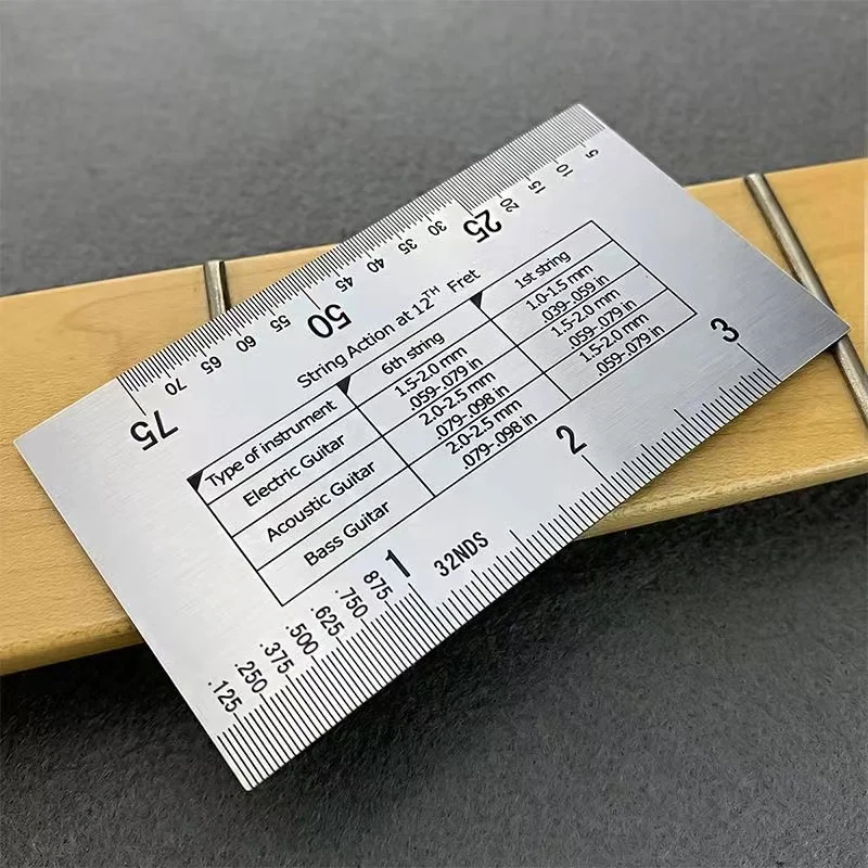 Musical Instrument Mandolin - Miwayer String Action Liniaal Gauge, Gitaar