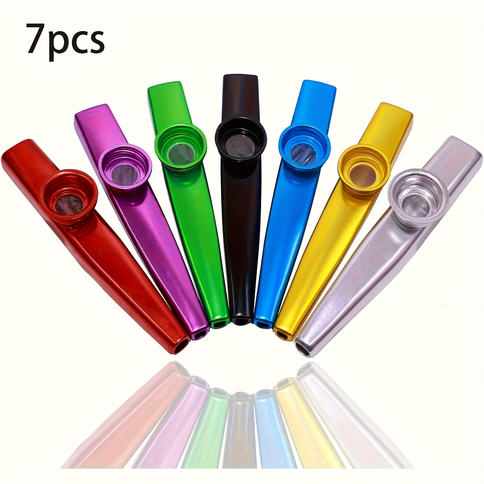 Musical Instrument Art - 7 stks Metalen Kazoos Eenvoudig Ontwerp