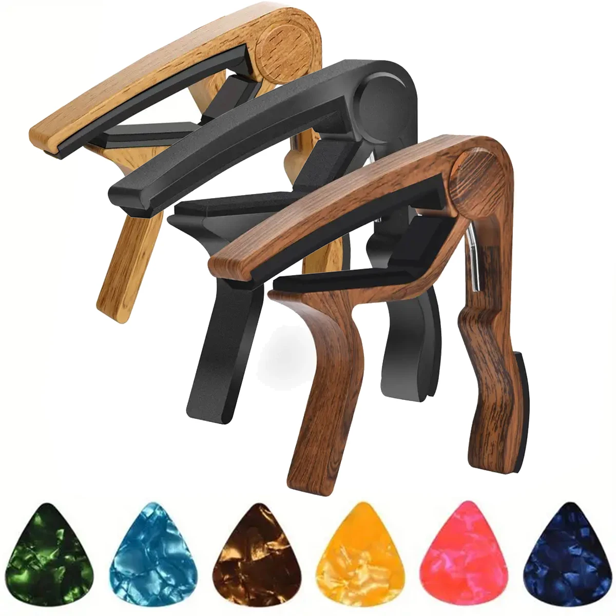 Musical Instrument Dulcimer - Hoogwaardige gitaarcapo van zinklegering met 5