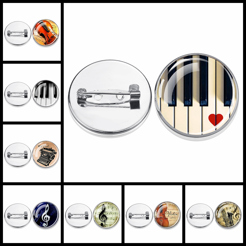 Musical Instrument Jewelry - 1PC Muziekinstrument Piano Gitaar Klarinet Fluit