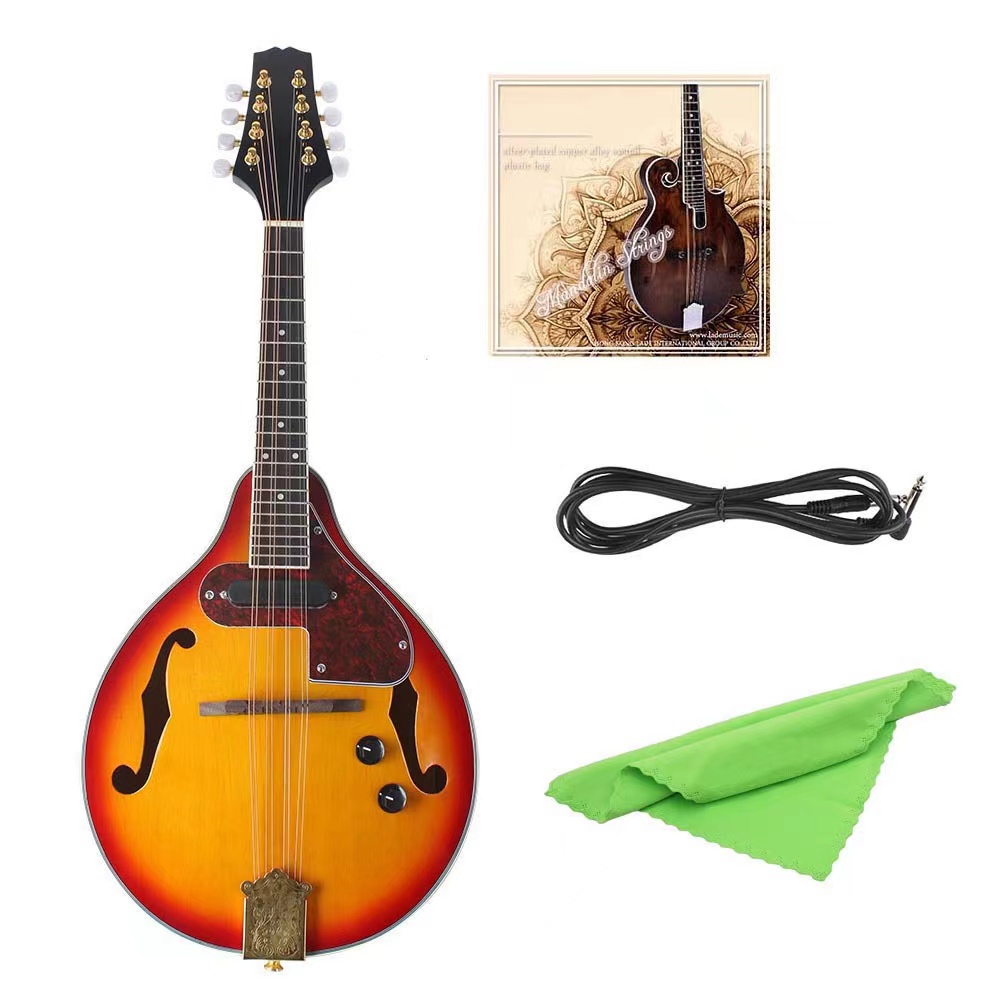 Musical Instrument Mandolin - Sparrenhouten mandoline, Oud, 8 snaren, akoestisch