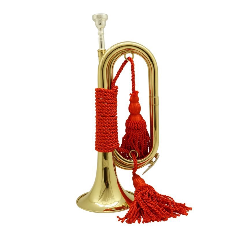 Musical Instrument Bugle - Muziekinstrumenten, trompet in Bes, handtrompet, marsband,