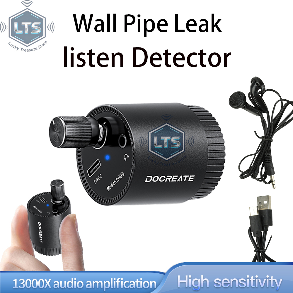 Musical Instrument Pipe - Type C lekdetector Draagbare geluidsversterker Waterleiding