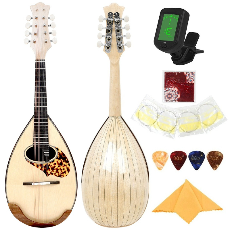 Musical Instrument Mandolin - Scoopvormige mandoline esdoorn acht snaren mandolines
