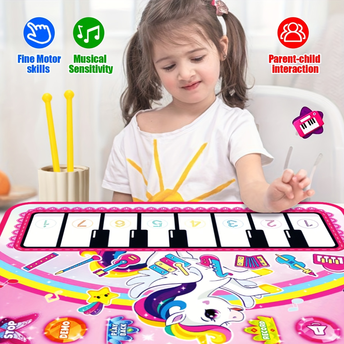 3-in-1 muziek zintuiglijke spe - Musical Instrument No Touch recensie en prijs