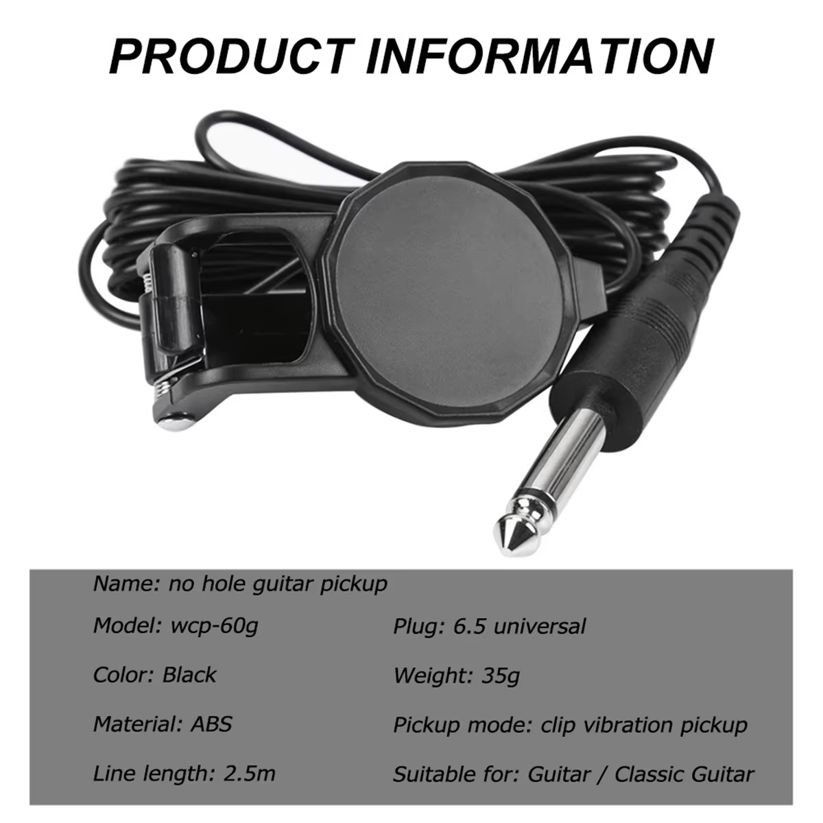 Audio Jack Clip On Pickup/2.5  - Musical Instrument Dulcimer recensie en prijs