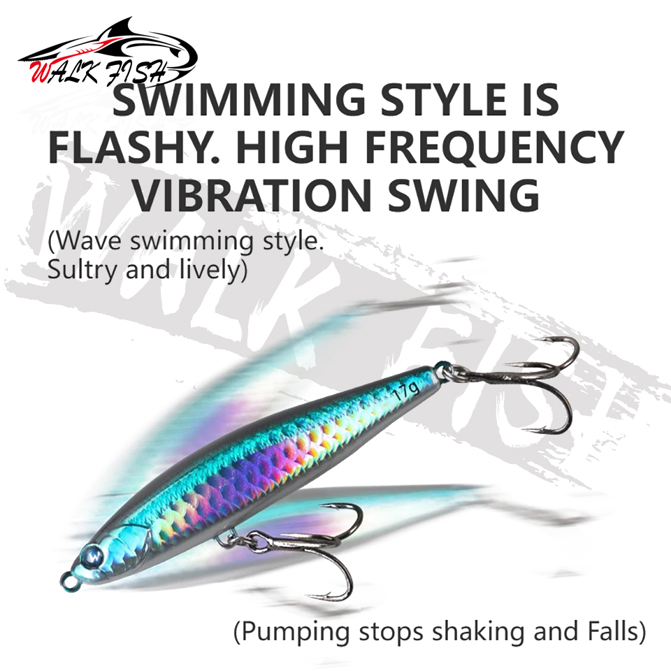 WALK FISH 1PCS 12g-28g Zinkend - Rain Stick Percussion recensie en prijs