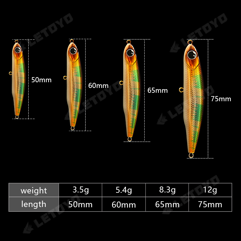 LETOYO Sinking Potlood 17g 12g - Rain Stick Percussion recensie en prijs