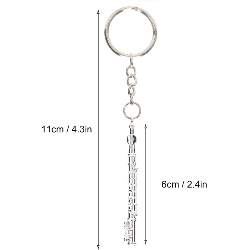 Fluit sleutelhanger metalen sl - Musical Instrument Jewelry recensie en prijs