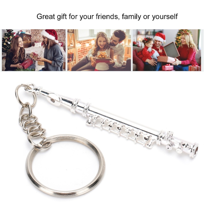Fluit sleutelhanger metalen sl - Musical Instrument Jewelry recensie en prijs