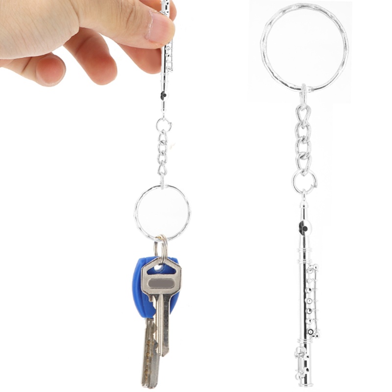 Fluit sleutelhanger metalen sl - Musical Instrument Jewelry recensie en prijs