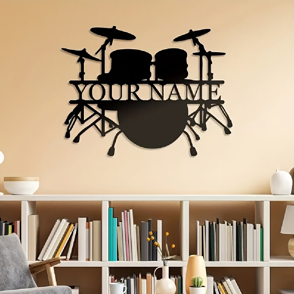 Op maat gemaakte metalen wandd - Musical Instrument Name recensie en prijs