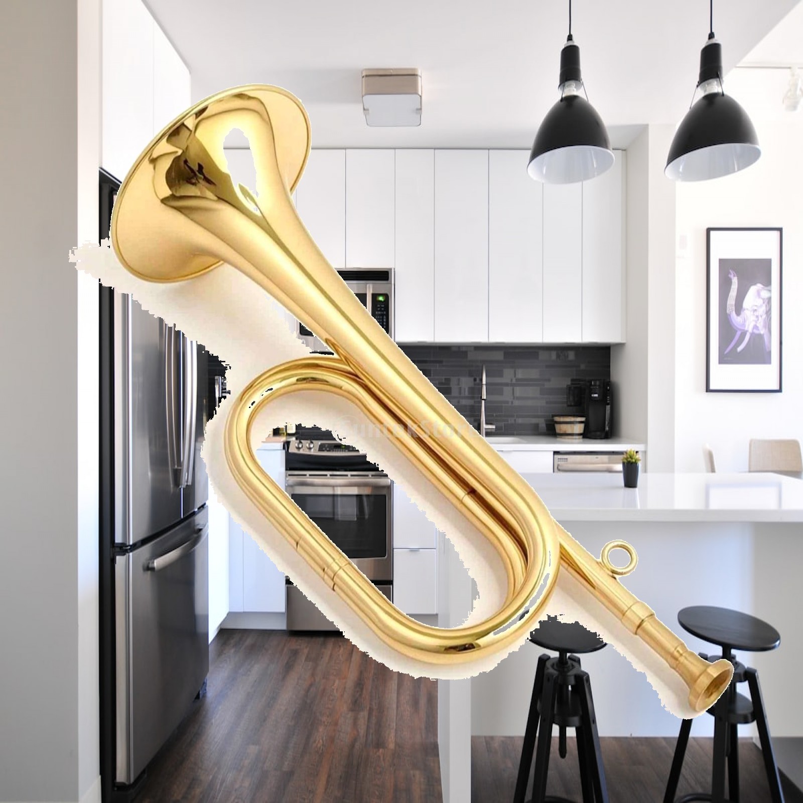 Mini messing muziekinstrument  - Musical Instrument Bugle recensie en prijs