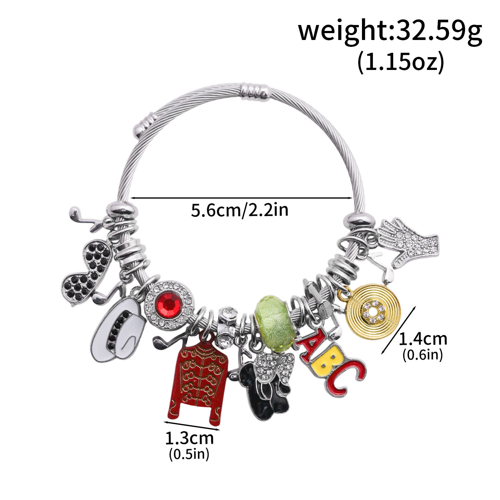 Michael Jackson Muziek Charm A - Musical Instrument Jewelry recensie en prijs