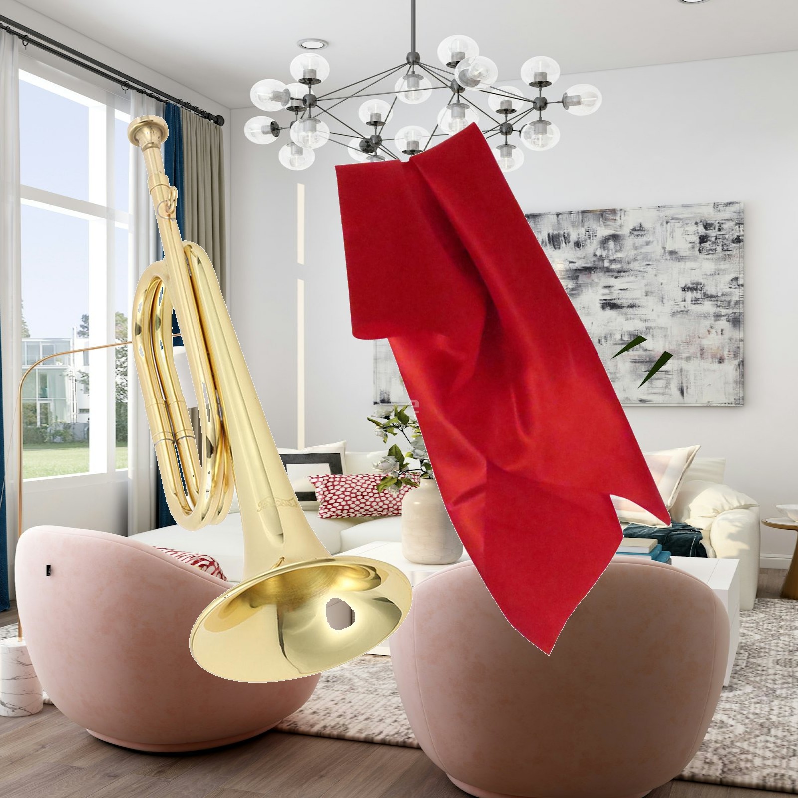 Mini koperen instrument trompe - Musical Instrument Bugle recensie en prijs