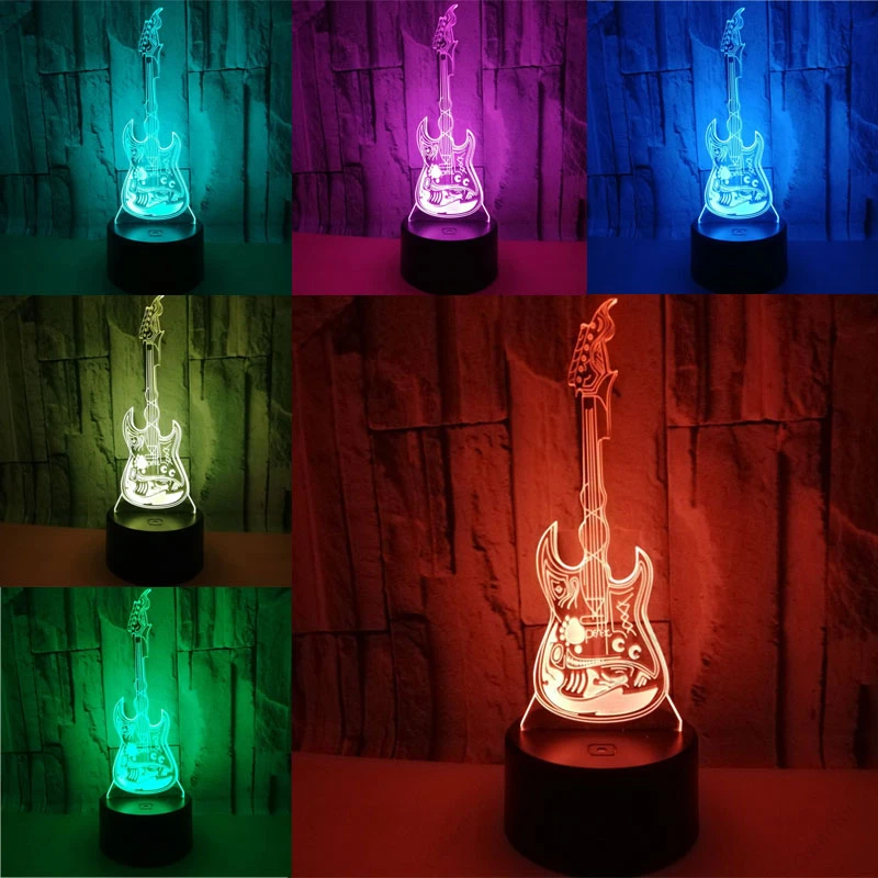 3D Illusion Nachtlampje Led Us - Musical Instrument No Touch recensie en prijs