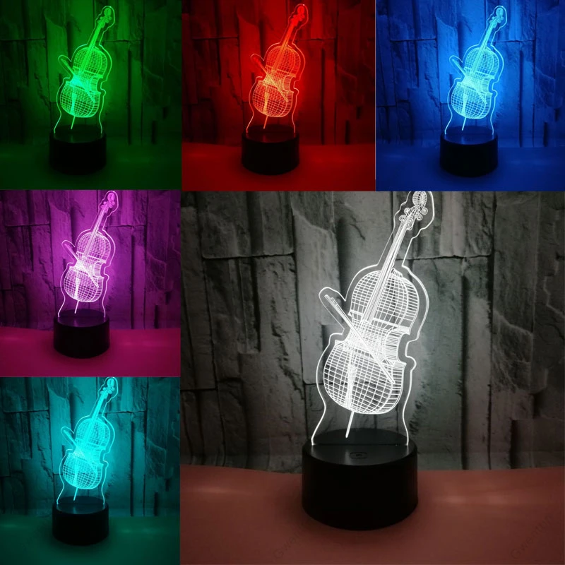 3D Illusion Nachtlampje Led Us - Musical Instrument No Touch recensie en prijs