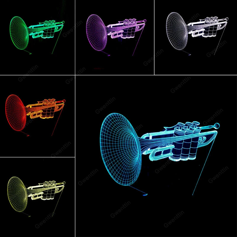 3D Illusion Nachtlampje Led Us - Musical Instrument No Touch recensie en prijs